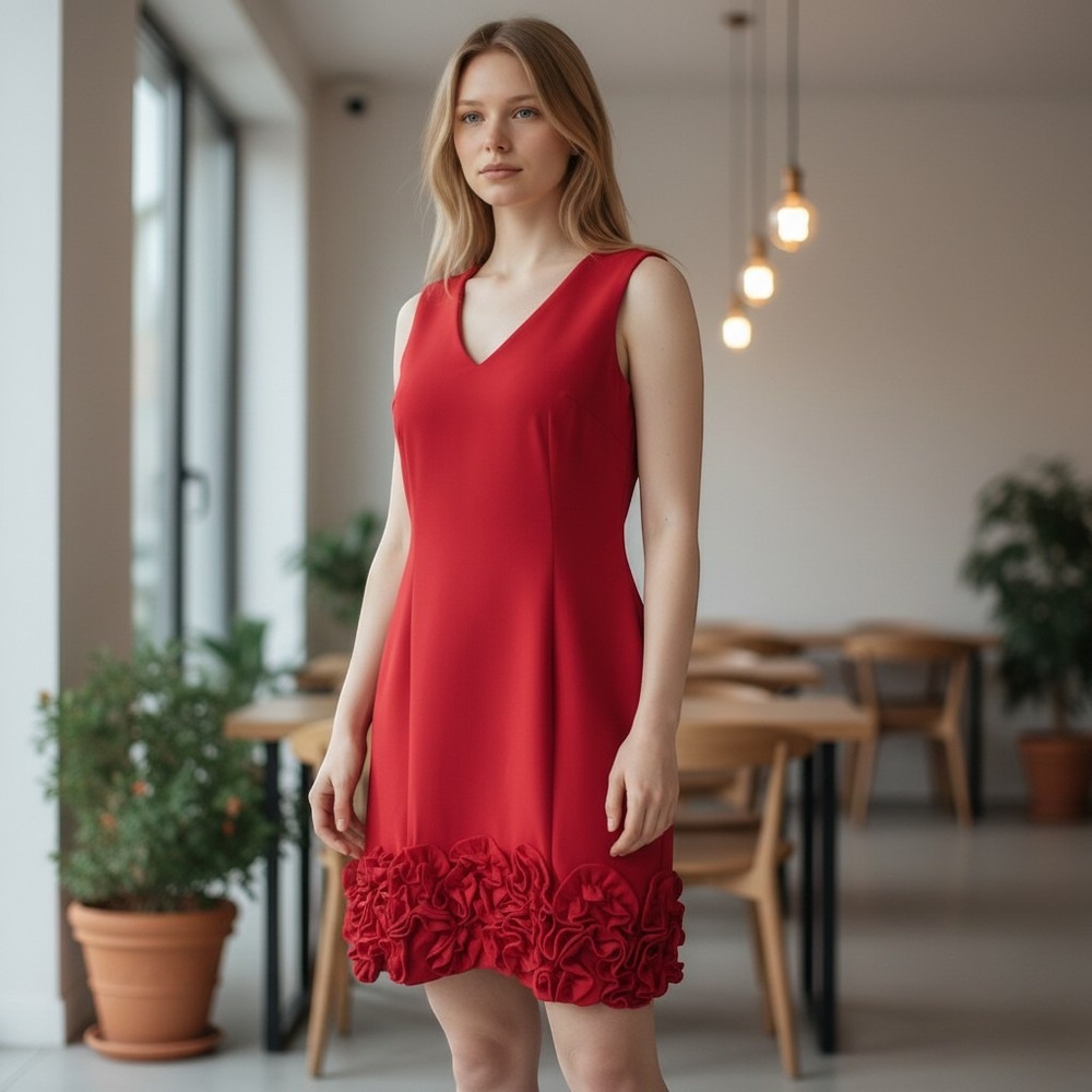 Maia Dress Womens Size 16 Red Sleeveless